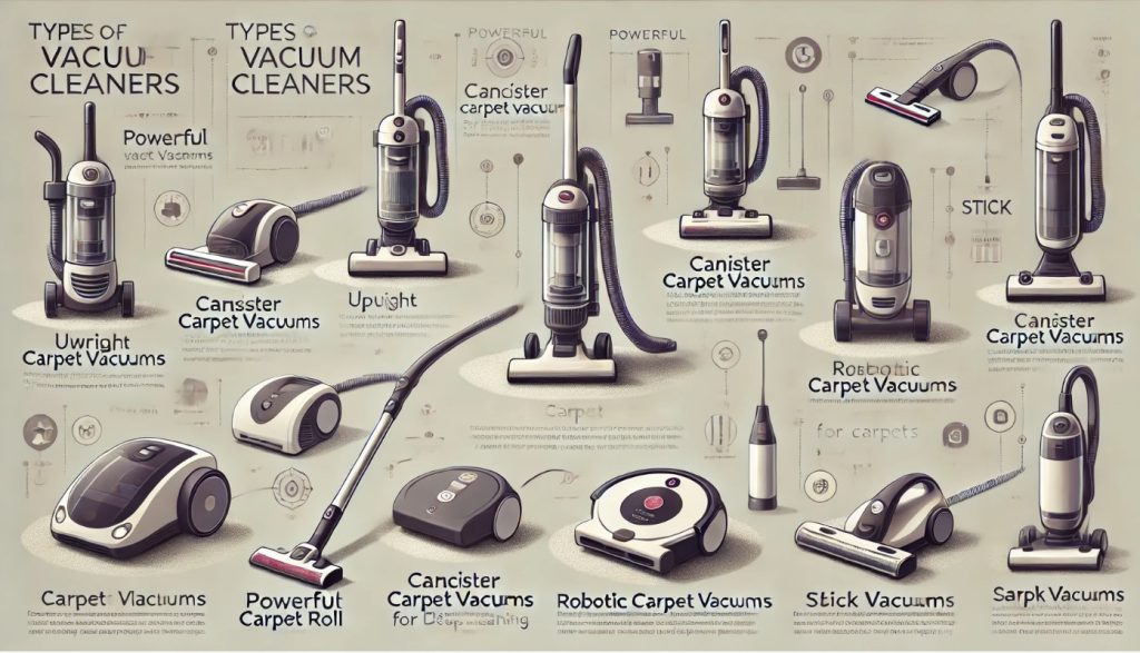 Types of Carpet Vacuum Cleaners