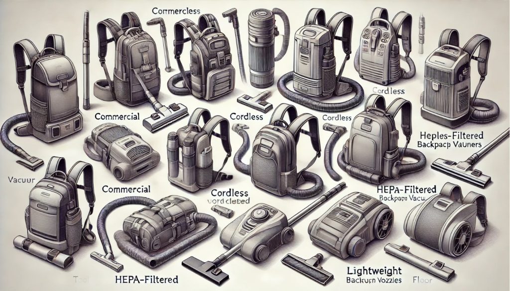 Types of Backpack Vacuum Cleaners